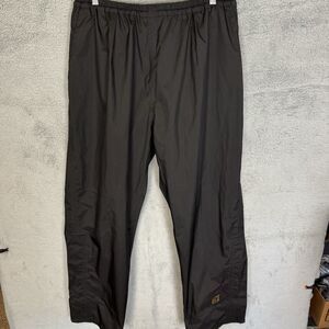 S FootJoy Rain Pants Mens XL Black Dryjoys Lightweight Ankle Zip Waterproof Golf